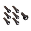 Allparts Slotted Ebony Bridge Pins - Mother of Pearl dot