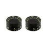 Allparts Vintage Style Tinted Speed Knobs (2 pcs) - Vintage tint