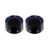 Allparts Vintage Style Tinted Speed Knobs (2 pcs) - Blue tint
