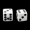 Allparts Unmatched Dice Knobs (2 pcs) - White