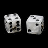 Allparts Unmatched Dice Knobs (2 pcs) - White Pearloid