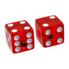 Allparts Unmatched Dice Knobs (2 pcs) - Red Transparent
