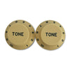 Set of 2 Plastic Tone Knobs for Stratocaster - Cream
