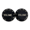 Allparts Plastic Volume Knobs for Strat (2 pcs) - Black