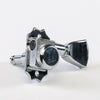 Allparts Top Lock Vin-Mod 3x3 Locking Tuning Keys with Screw-In Bushings and Metal Keystone Buttons - (set of 6) - Chrome