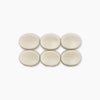 TK-7710 Plastic Melt-on Oval Button Set - Off-white