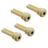 Allparts Slotted Acoustic Bass Bridge Pins - Cream