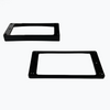 PC-0733 CURVED NECK AND BRIDGE HUMBUCKING PICKUP RING SET - Black
