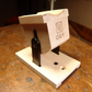 Guitar pivoting neck rest angled front view