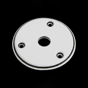 Allparts Round Jackplate White