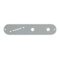 tele control plate slanted switch chrome top view
