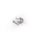 goldo stringthree string guide front angled view with screw nickel