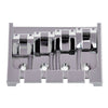 Goldo Deluxe 4D Bass Bridge, 4 String - Chrome