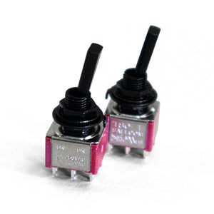 on on mini switch side by side view, black
