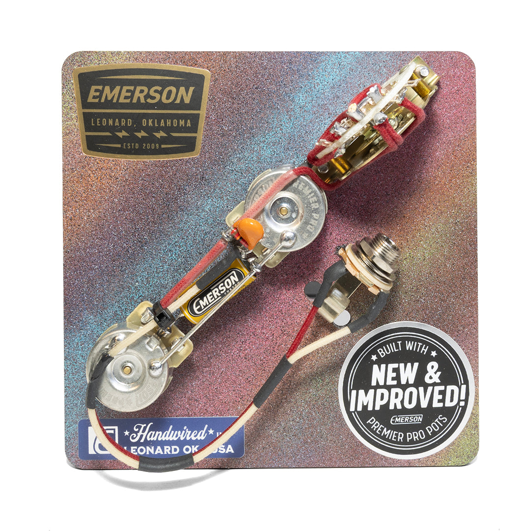 Emerson Custom - 4-Way Reverse Control 250K Prewired Kit for Tele