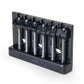 Badass HT1 guitar bridge angled left view black finish