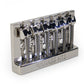 Badass HT1 guitar bridge angled right view nickel finish
