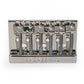 Badass HT1 guitar bridge front view nickel finish