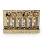 Badass HT1 guitar bridge front view gold finish