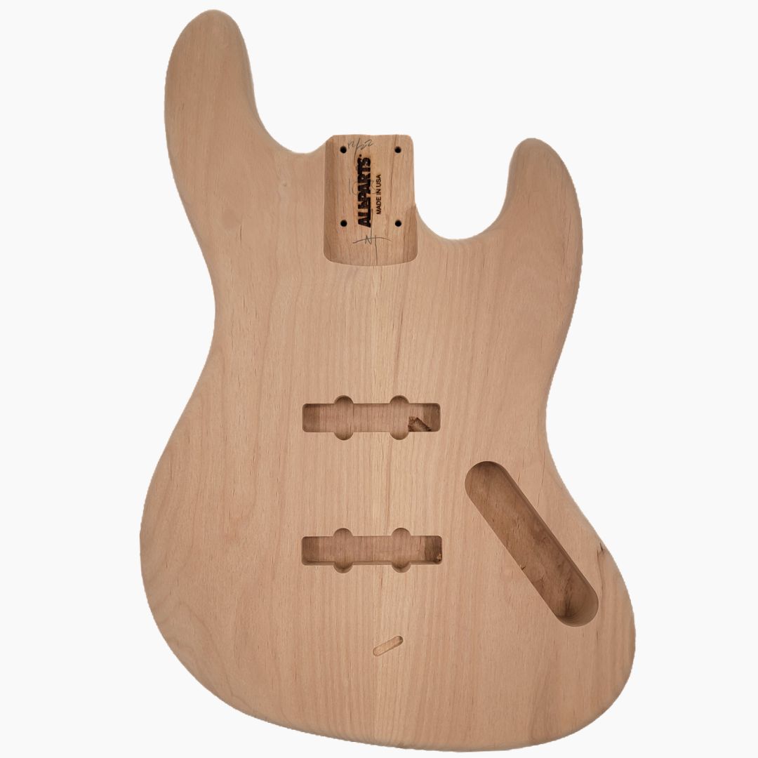 j bass body unfinished alder