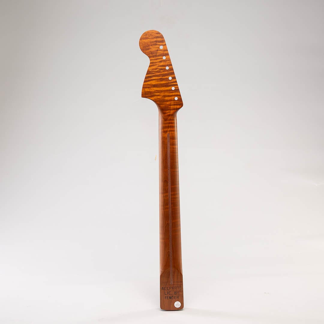 roasted flame maple jaguar neck back view