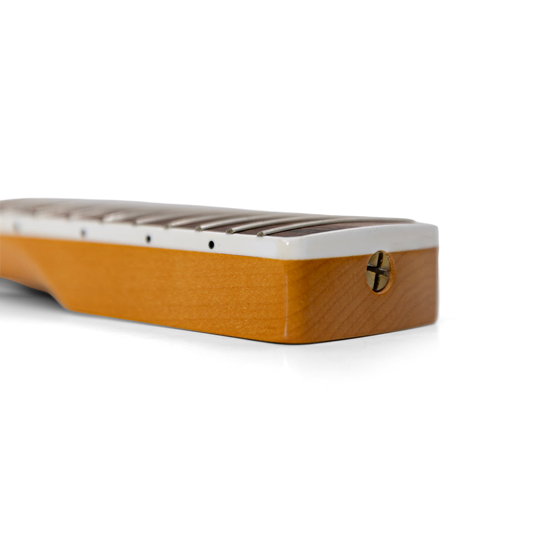 Allparts Licensed by Fender® Bound Replacement Neck for Jaguar® - Heel Angled