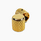 heavy knurled knob set gold