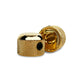 mini dome knob set side and bottom view gold