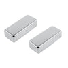 Allparts Mini Humbucking Pickup Cover Set No Holes (2 pcs)- Gold - Chrome