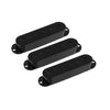 Allparts Plastic Pickup Covers for Stratocaster (3pcs) - Black