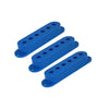 Set of 3 Plastic Pickup Covers for Stratocaster - Blue
