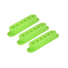 Set of 3 Plastic Pickup Covers for Stratocaster - Green