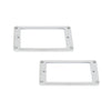 PC-0741 Flat Profile Humbucking Pickup Ring Set - Chrome