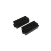 Allparts Pickup Cover Set for Precision Bass (2 pcs) - Black