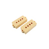 Allparts Pickup Cover Set for Precision Bass (2 pcs) - Cream