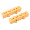 Allparts Pickup Cover Set for Jazz Bass (2 pcs) - Cream