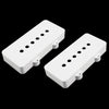 Allparts Pickup Cover Set for Jazzmaster (2 pcs) - White nylon