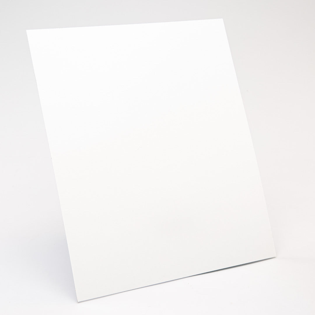 White Rectangular Pickguard Blank with Adhesive Backing