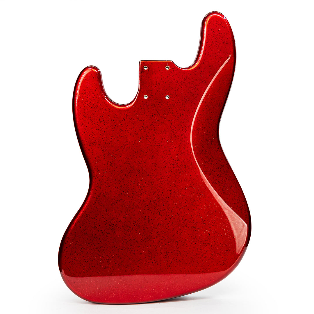 PRiMO Replacement Jazz Bass Body - Red Sparkle - Back