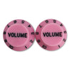 Allparts Plastic Volume Knobs for Strat (2 pcs) - Pink