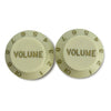 Set of 2 Plastic Volume Knobs for Stratocaster - Mint Green