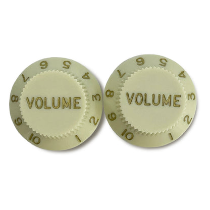 Set of 2 Plastic Volume Knobs for Stratocaster