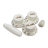 allparts.momplete Knob Set For Strat (5 pcs) - White