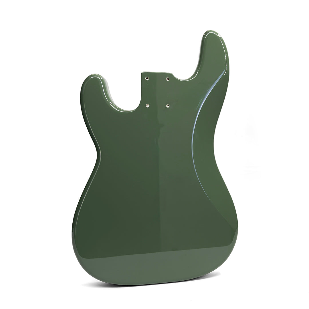 PRiMO Replacement Precision Bass Body - Burnt Sage w/ Cream Binding - Back