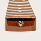 roasted quartersawn maple strat neck with rosewood fretboard heel view