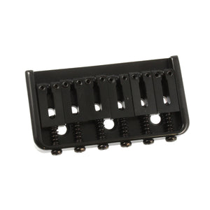 non-trem hardtail strat bridge top view black