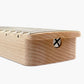 strat neck maple angled heel view