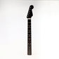 Rosewood colored guitar neck front view