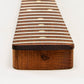 allparts roasted maple strat neck with rosewood fretboard heel view