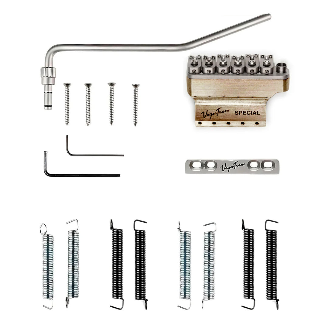 Vega-Trem VT1 Special Standard 6-Screw Trem For Stratocaster - Satin - Includes